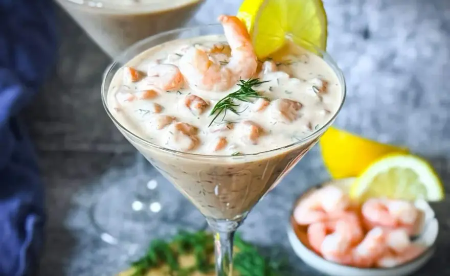 Krabbencocktail mit Nordseekrabben - cremig, frisch und fein