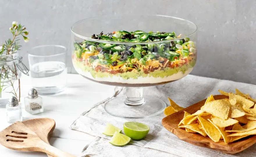 7 Layer Dip selber machen - so bleiben die Schichten stabil
