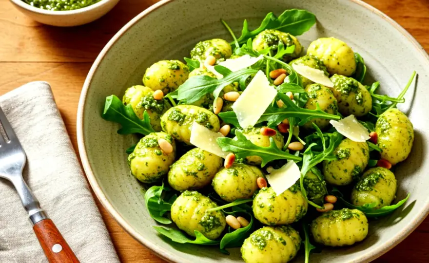 Gnocchi-Salat mit Pesto - einfach, frisch und mit Biss