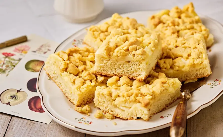 Saftiger Apfelkuchen vom Blech mit lockerer Krume